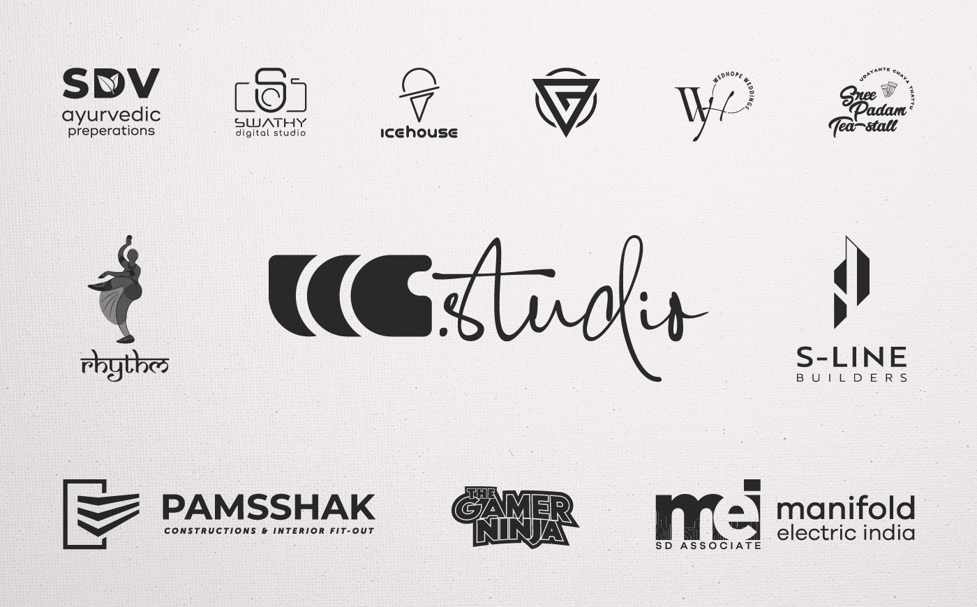 Logo Design logofolio kerala Graphic Designer Illustrator youtuber   business builders ayurvedic products artschool