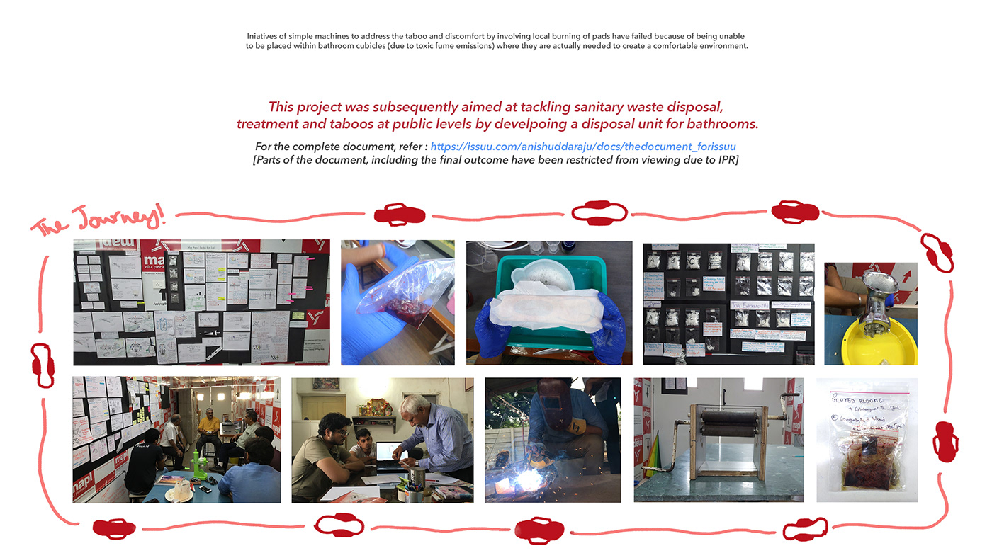 design research research sanitary pads taboo Menstrual Health hygiene Project internship Health women