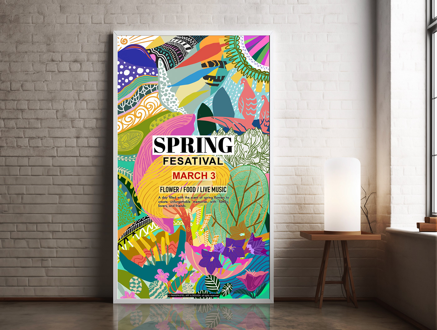 Spring Illustration Poster
