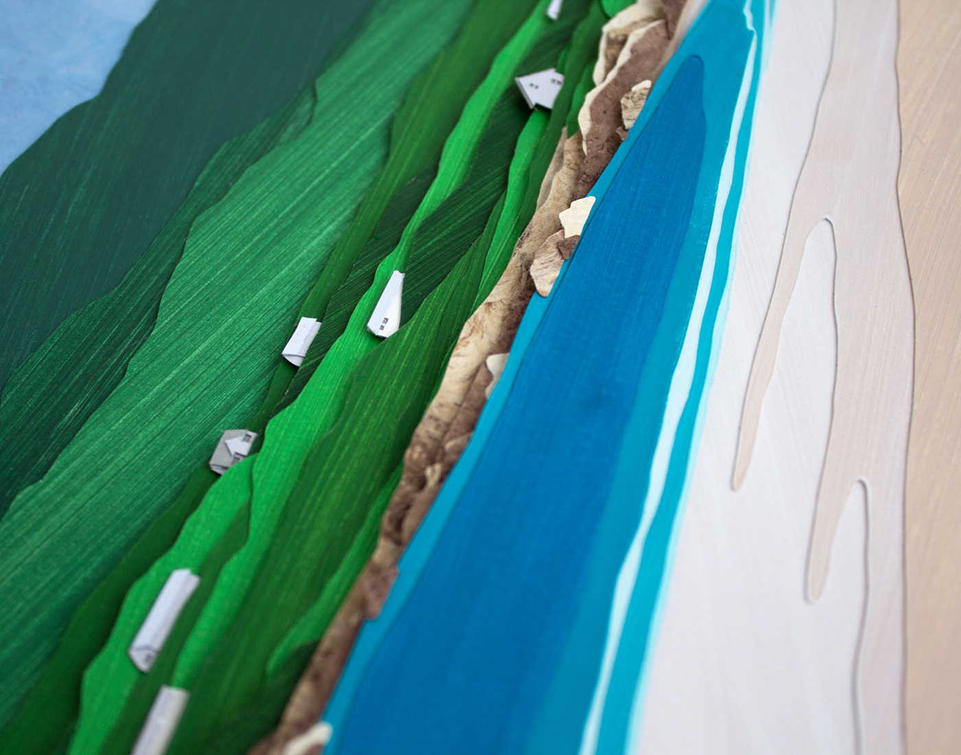 Ireland cut paper paper art Connemara dog's bay gurteen beach papercutting