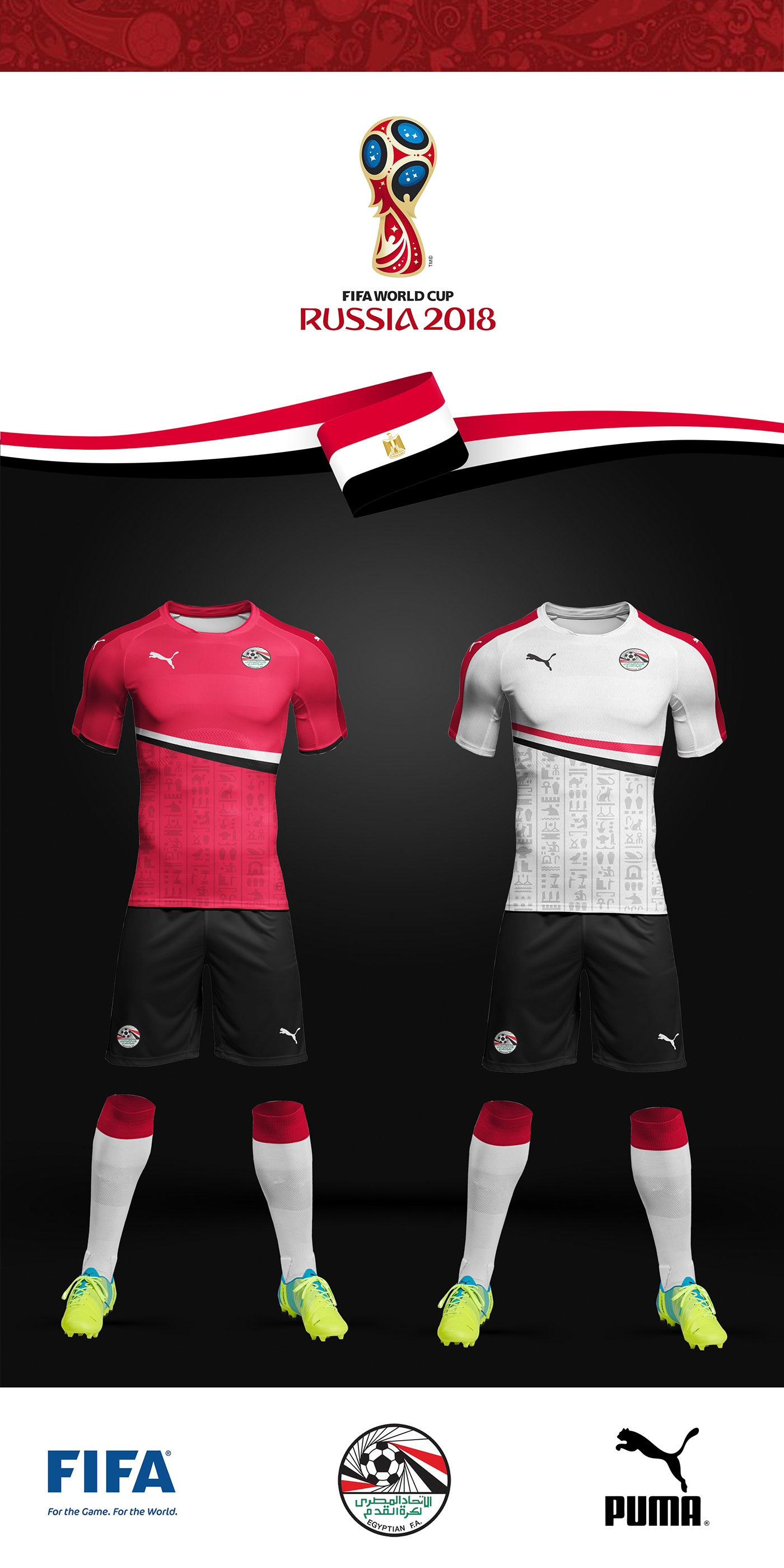 egypt national football FIFA Russia cup design art digital shirt