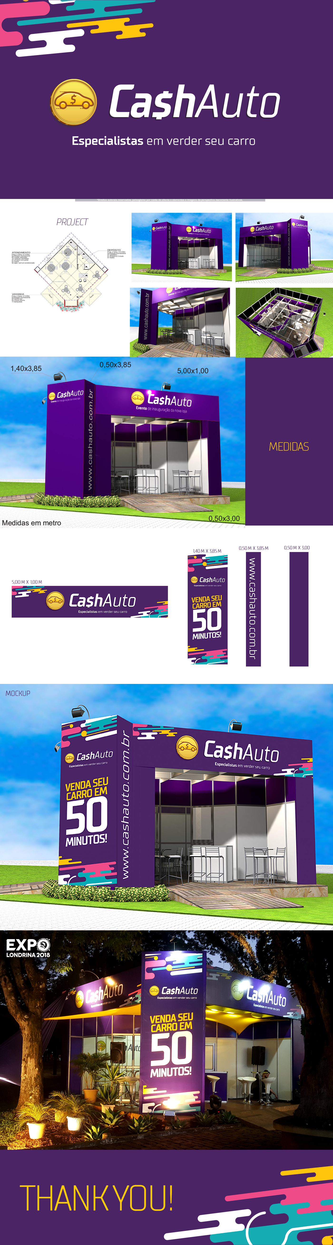 Stand Expo Londrina design cash auto