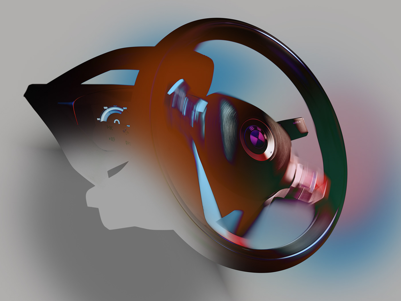 BMW BMW i8 steering wheel volante product visualization rendering exploration CGI I8 photorealism