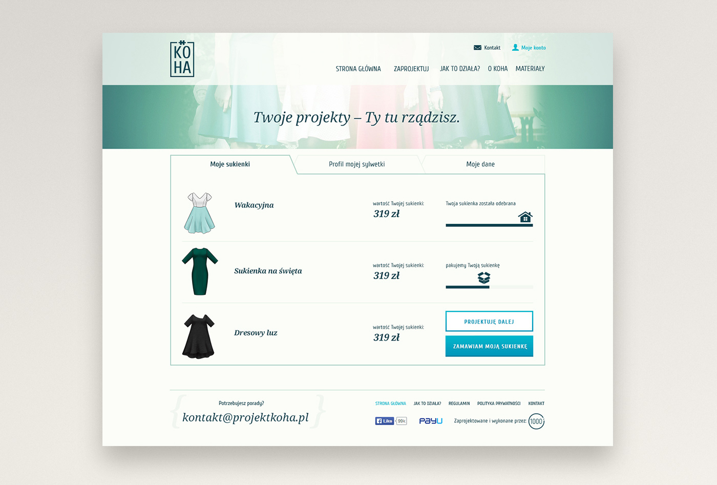 koha dresses Webdesign clothes