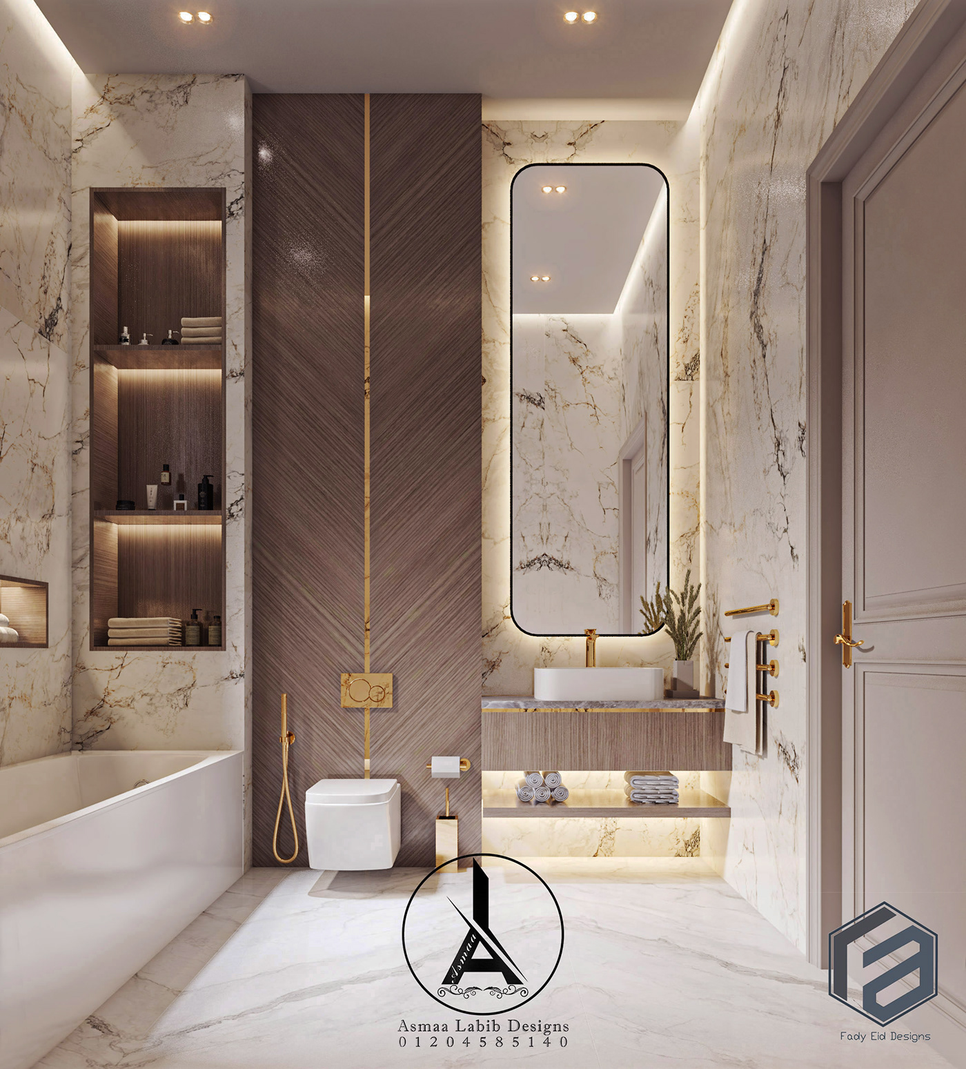 3ds max bathroom bedroom dressing room interior design  neoclassic Render visualization vray