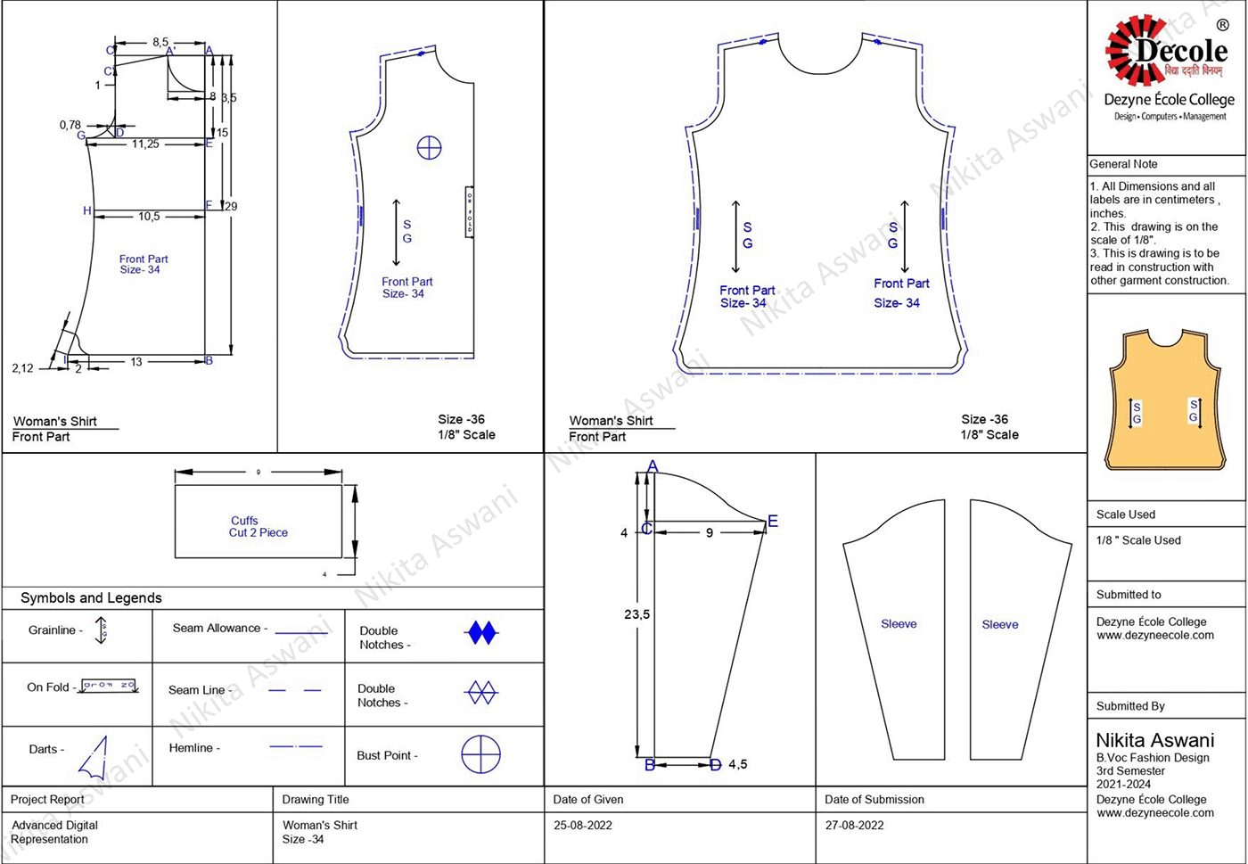 pattern textile pattern design  Drafting Fashion 