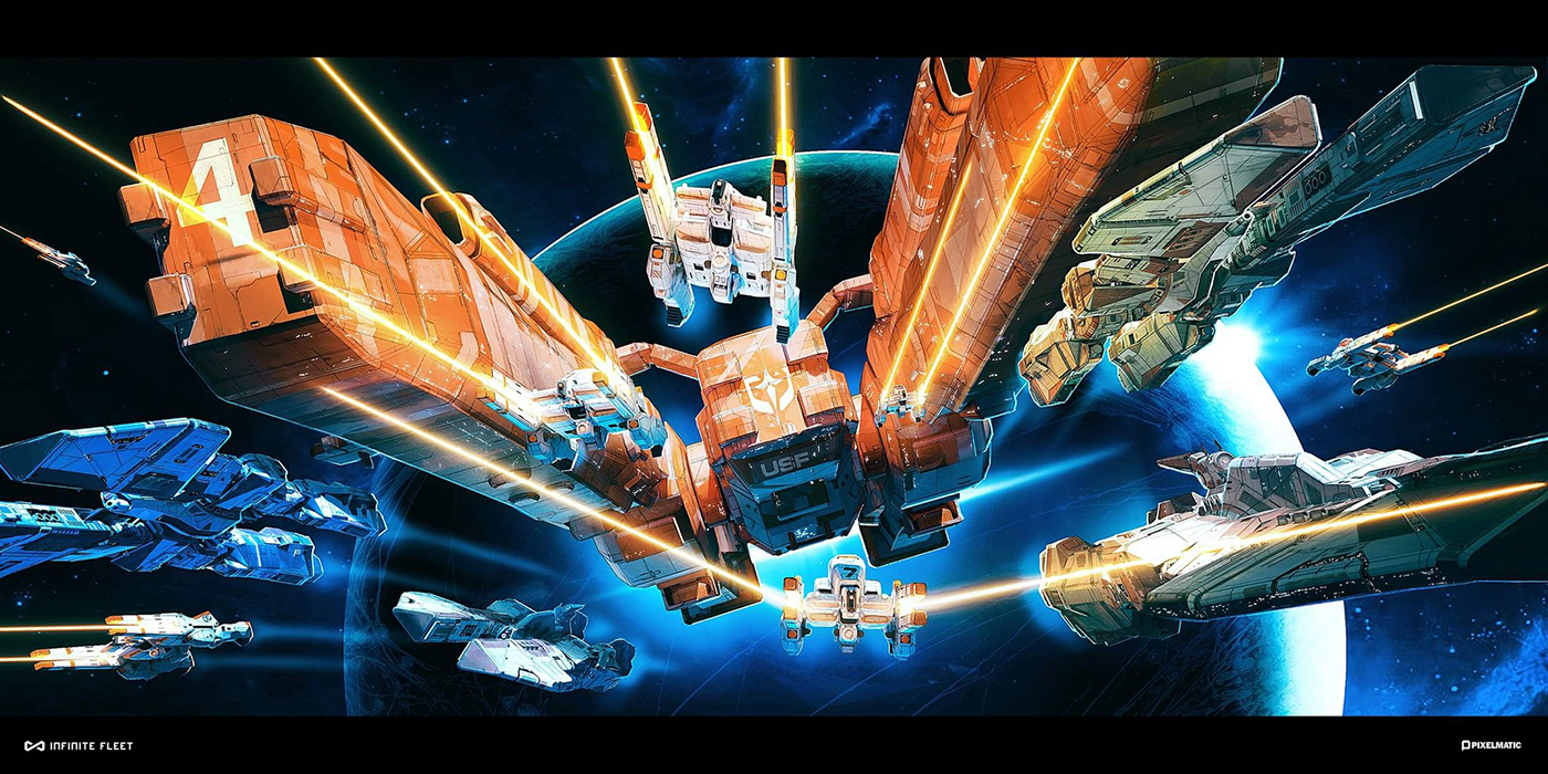 Space  spaceship fleet Scifi Sciencefiction laser battle planet ship War