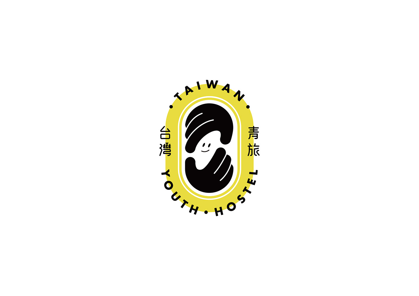 logo taiwan hostel yellow CI