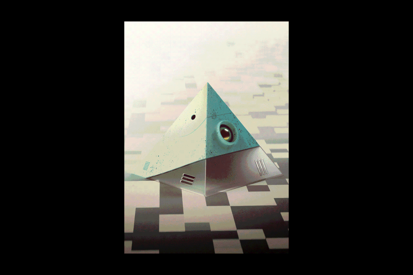 abstract cinema 4d cryptoart digital illustration digitalart geometric modern nft poster Procreate
