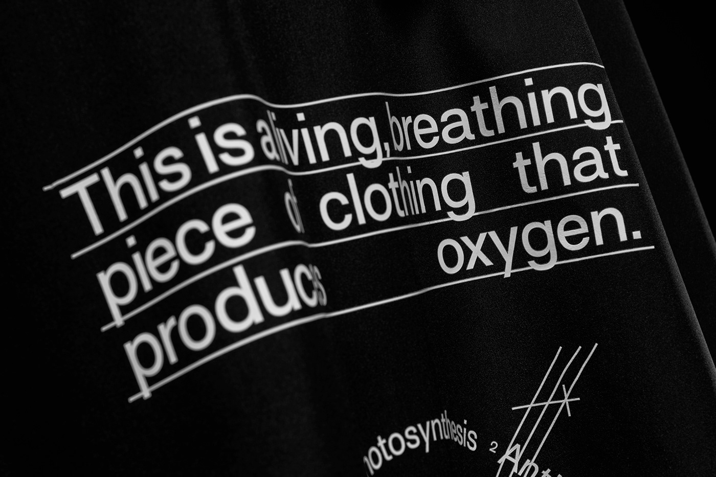 art direction  branding  coat Fashion  graphic design  innovation oxygen photosynthesis Sustainability