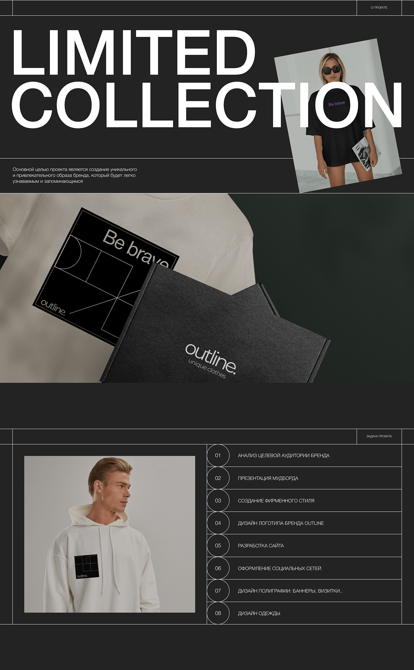 clothing design identity landing page Logo Design polygraphy UI/UX