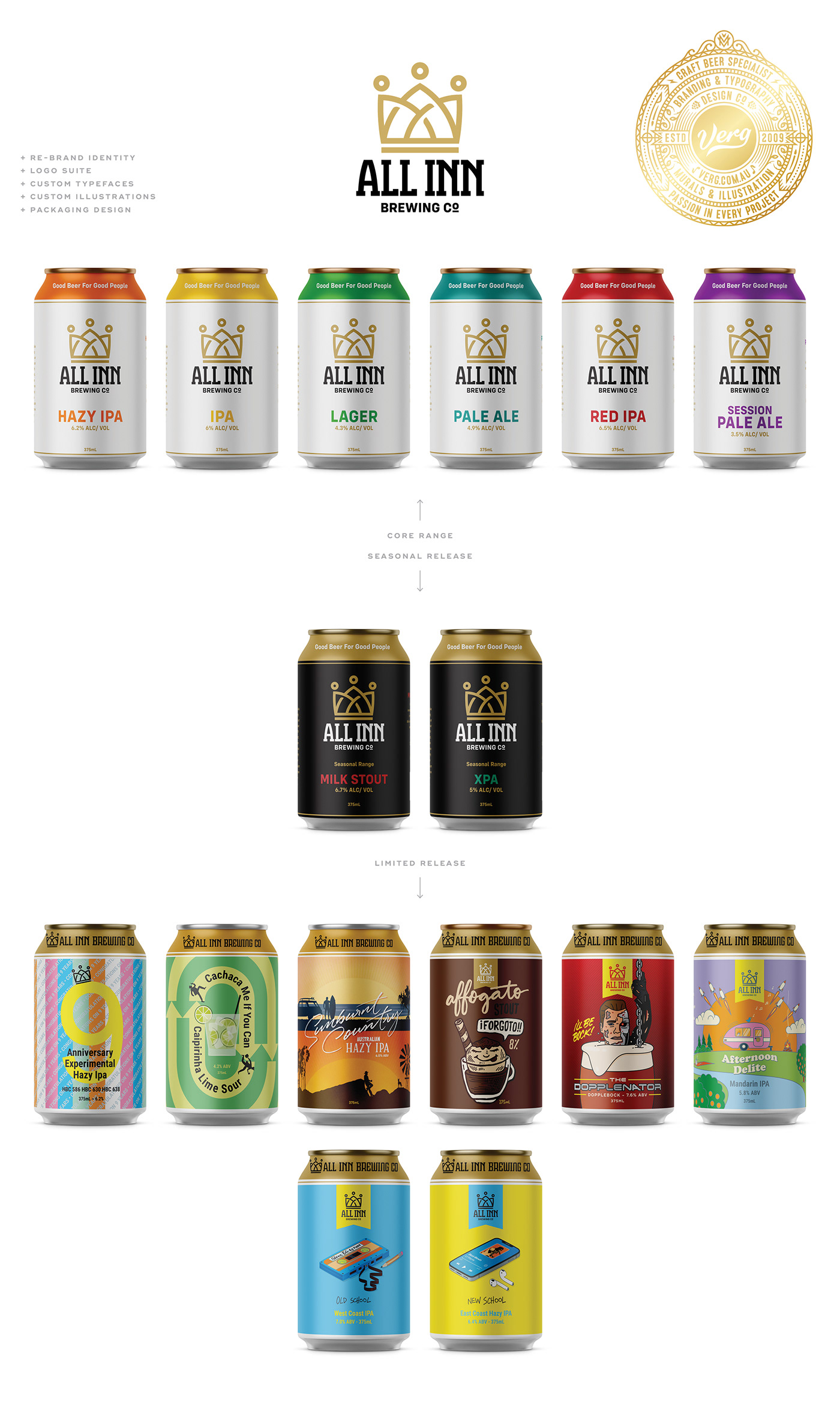 beer can beer label brand identity Logo Design Logotype Packaging typography   visual identity ILLUSTRATION  lettering