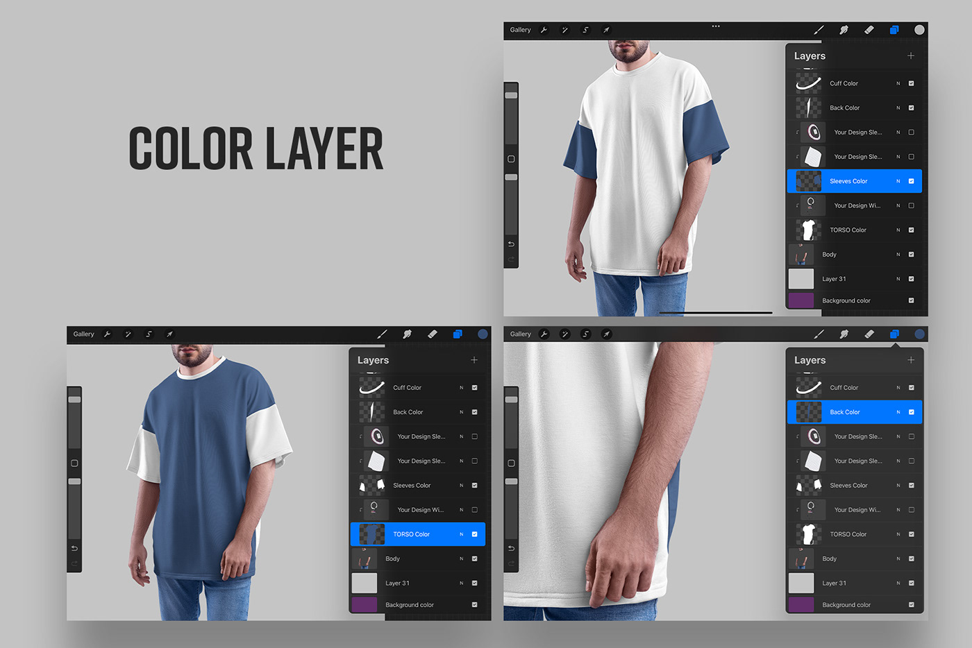 Mockup tshirt oversize branding  free psd free mockup  Procreate iPad cloth