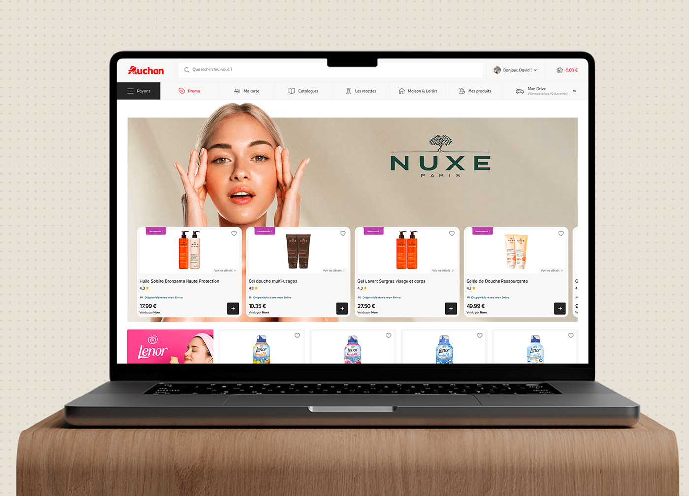 UI/UX ui design user interface Website Figma user experience shop Grocery Ecommerce Auchan