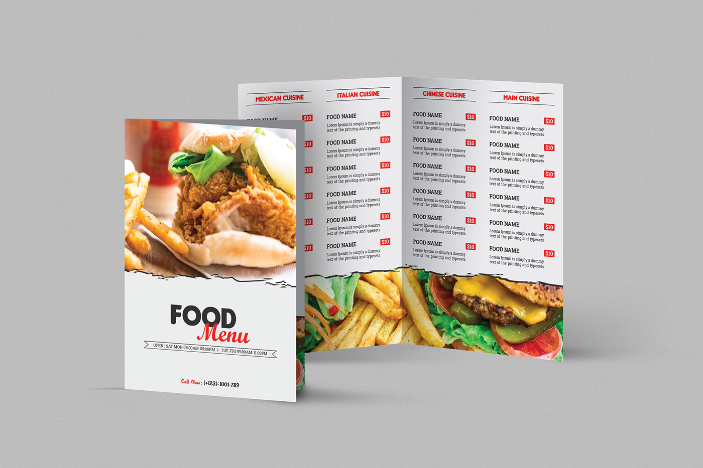 Bi Fold Bi Fold Menu bi-fold food menu cafe cafe menu Fast food food menu menu restaurant restaurant menu