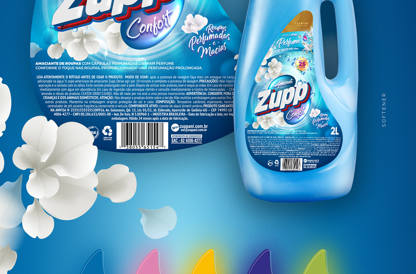 redesign detergente Amaciante industria Limpeza brand redesign Packaging