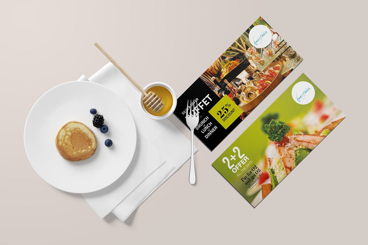 bakery book cafe Discount book dl brochure flyer Hospitality hotel kreative Landscape