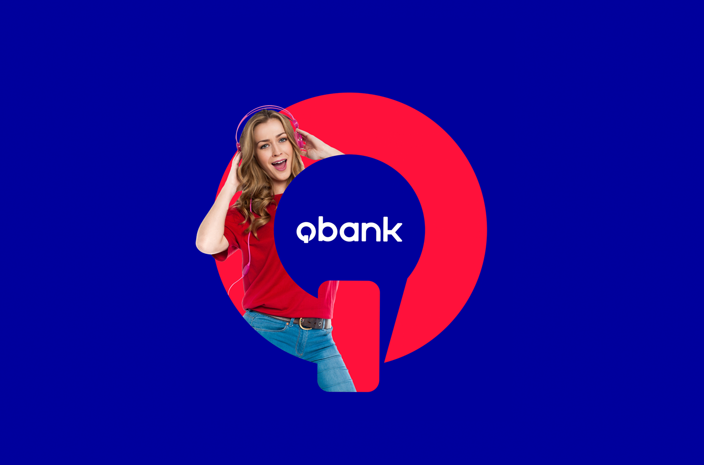 Qbank Technology logo Fintech identity Bank banco identidade visual Startup brand