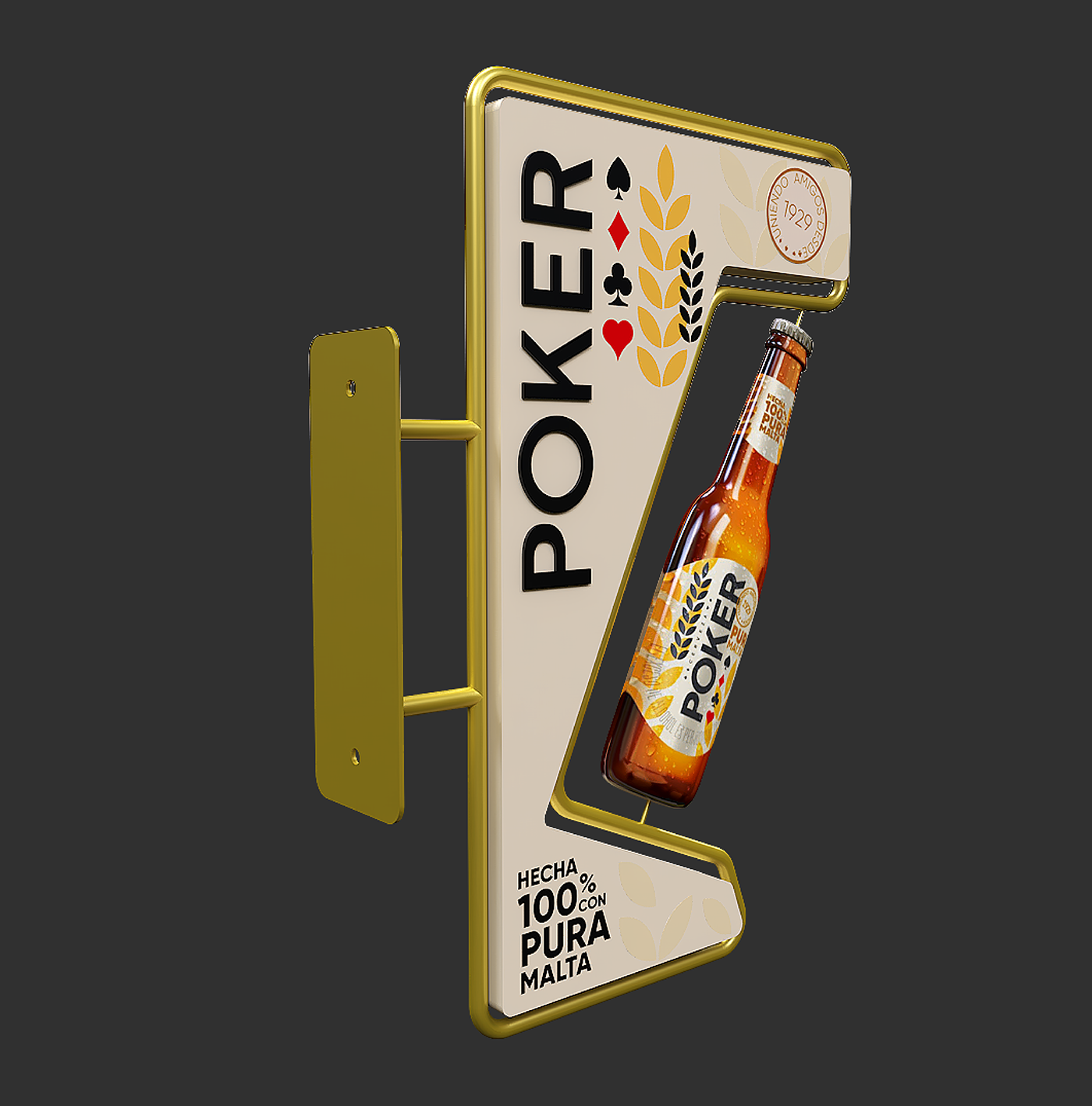 Bavaria cerveza Flanger Poker pop
