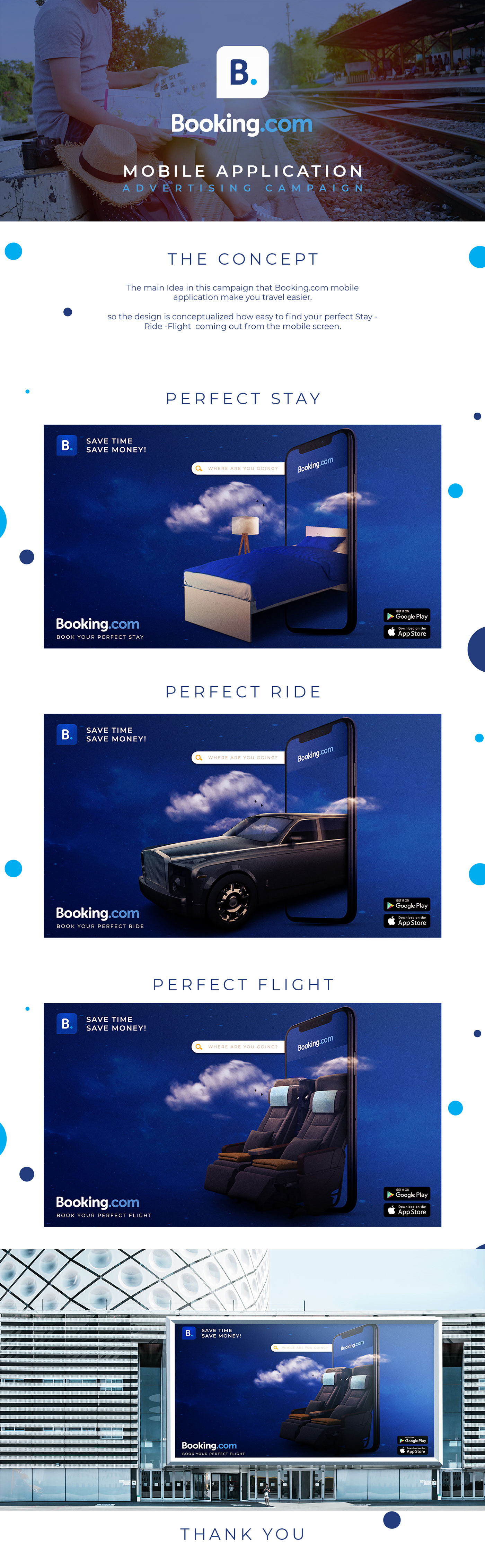 campaign Advertising  Booking art direction  ads print creative concept Travel application