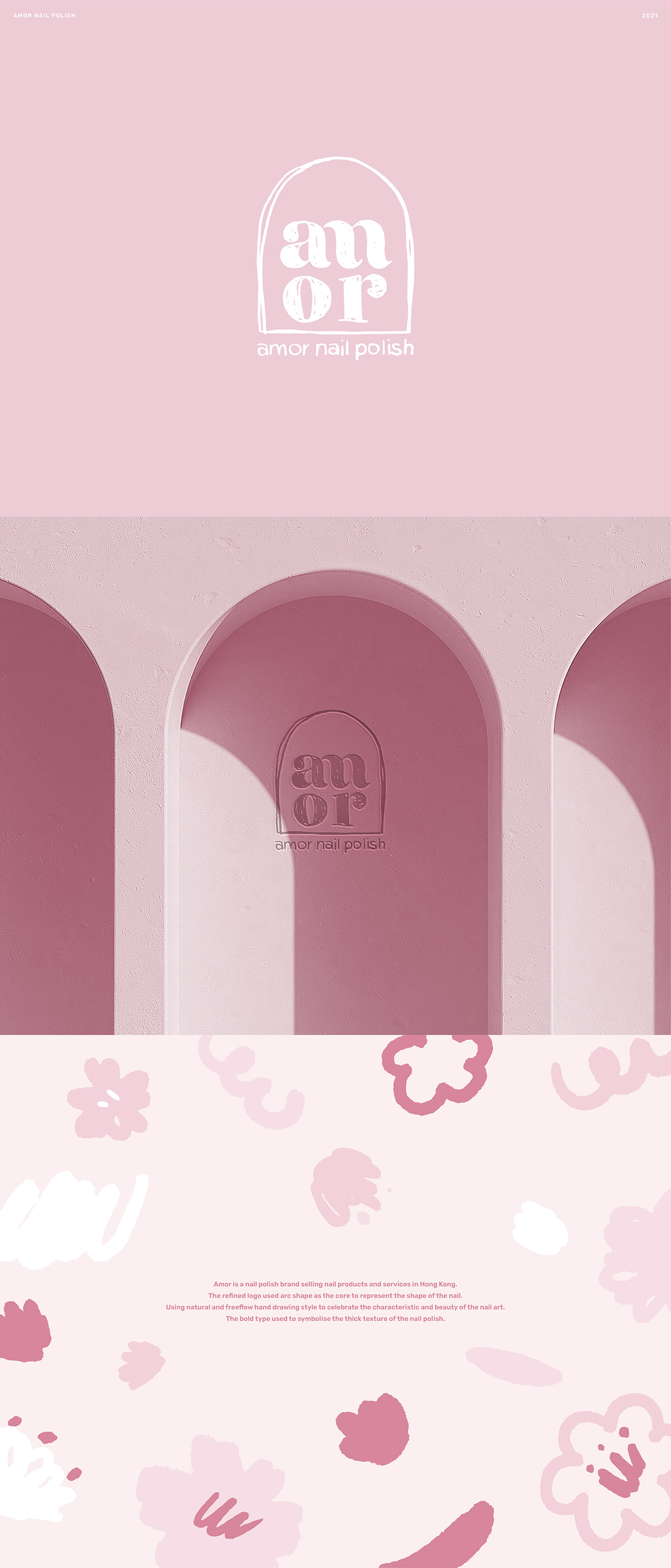 brand Brand Design brand identity branding  graphic graphic design  Hong Kong nail pink polish