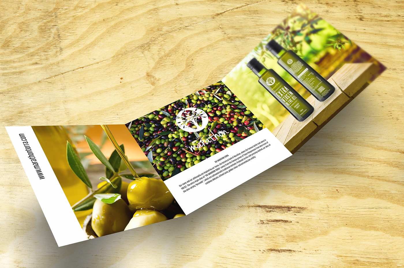 olive Olive Oil oil terra Marathon package graphic logo design bottle brochure photo land