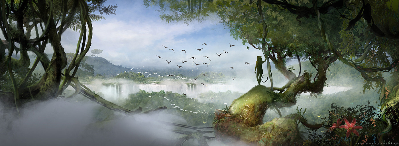 jungle Amazon iguazu falls wild savage mistic Magical fantasy selva