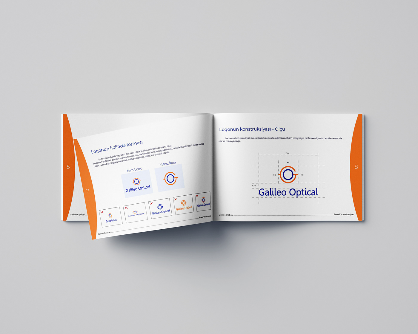 brand brandbook galileo guidline logo optic optical