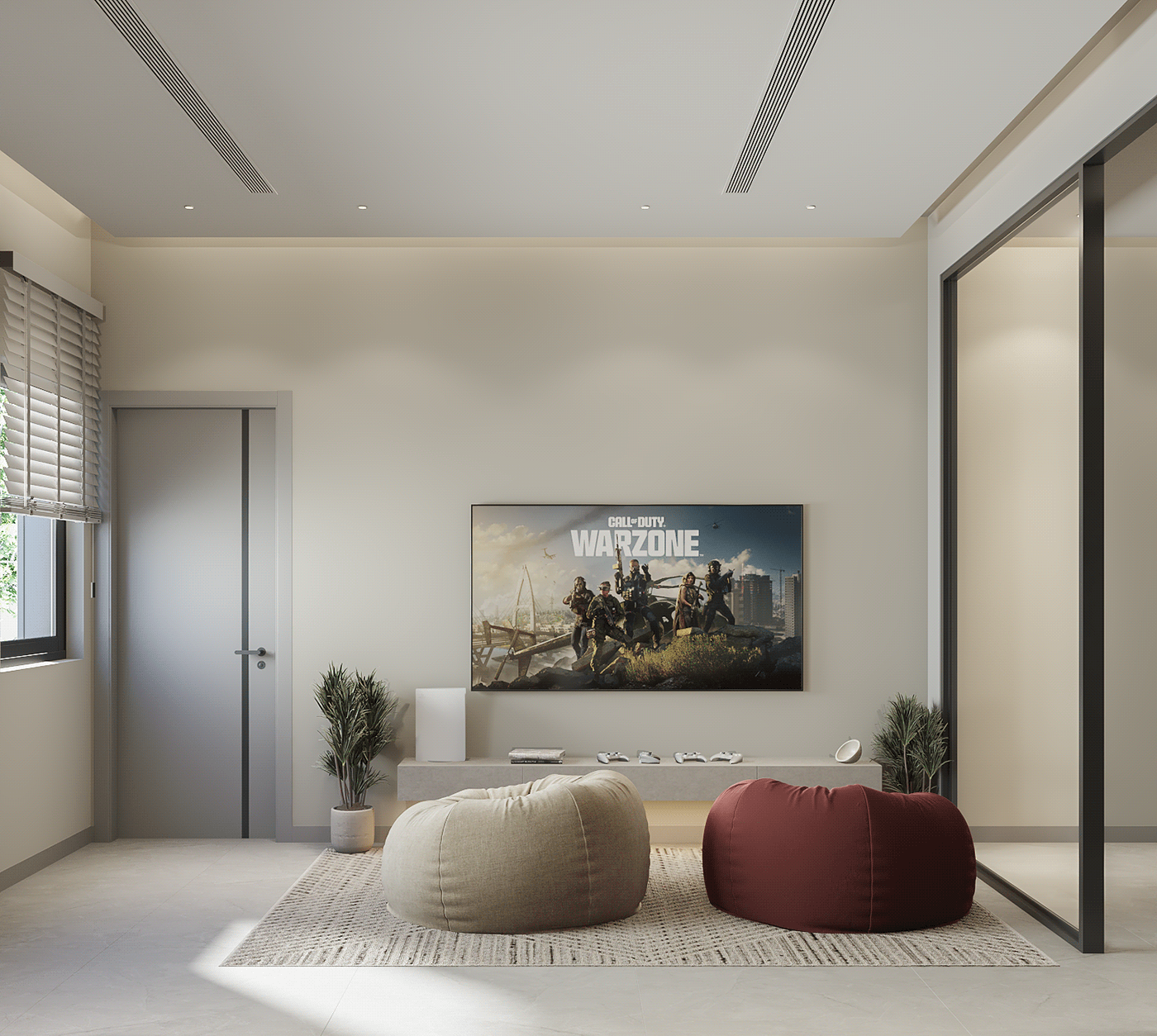 study room interior design  Render architecture visualization 3ds max modern vray