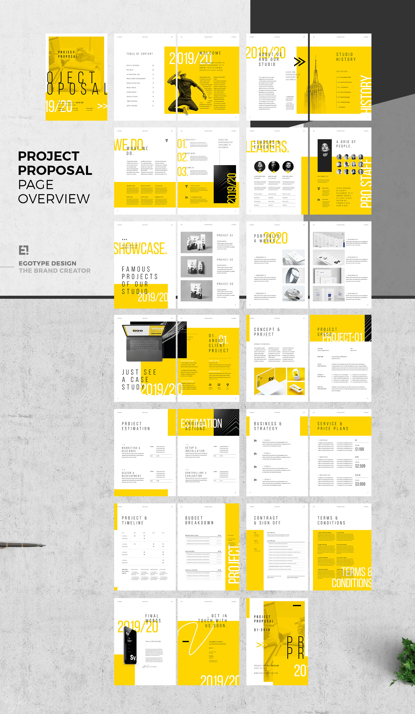 brand manual Proposal ANNUAL report profile portfolio Stationery social media Corporate Design