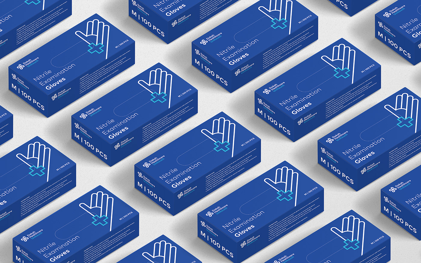 blue branding Face mask gloves logo medical Packaging vietnam