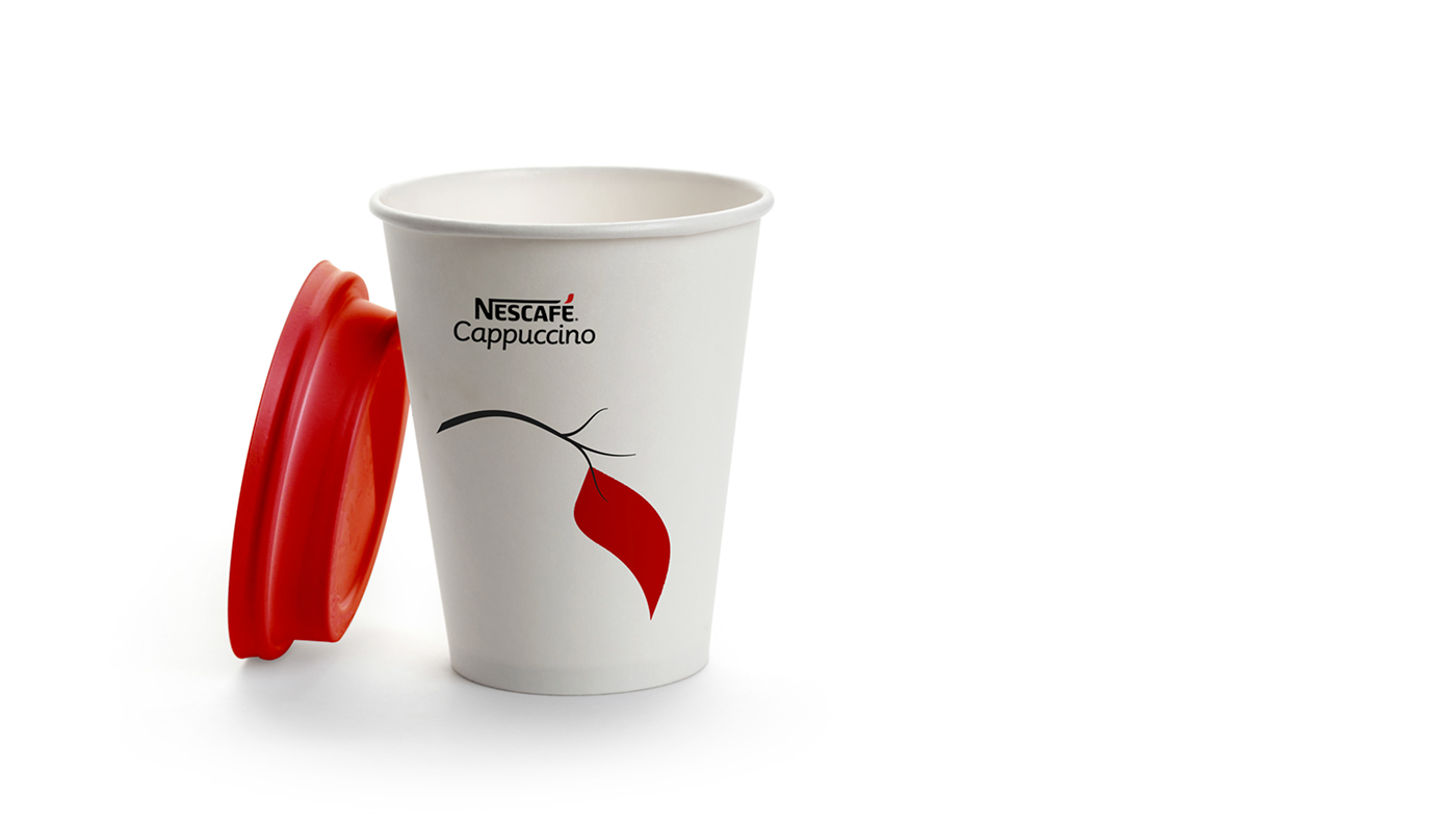 nestle Coffee cup has hany atef brand icon