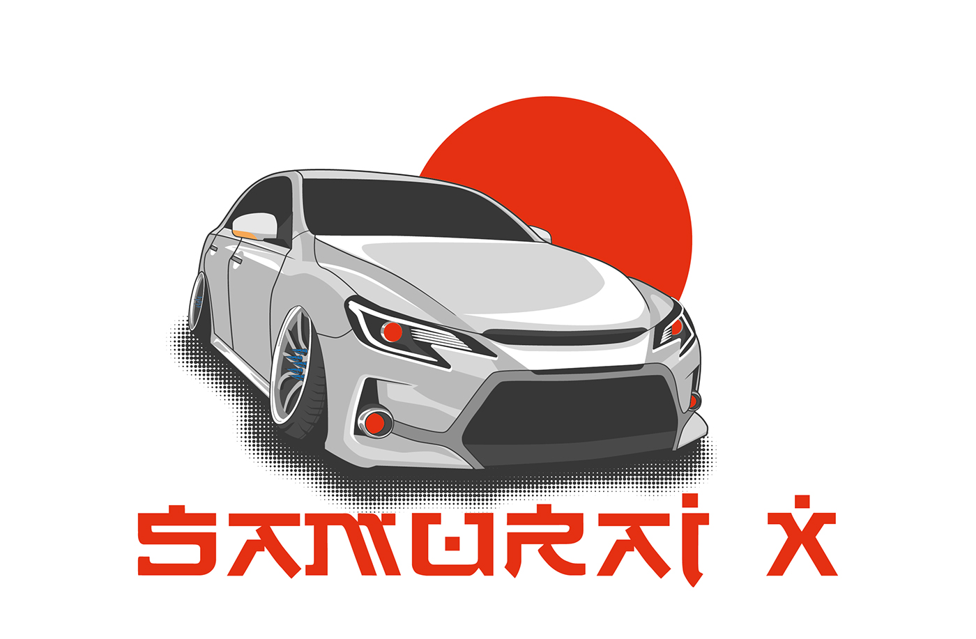 art toyota mark stance vector car drift japan stancenation vectorart