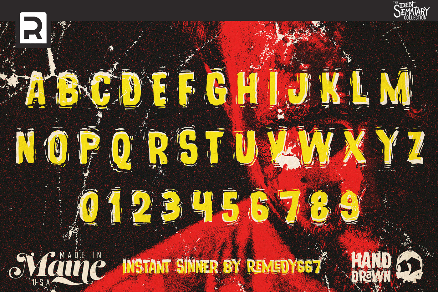 horror font vintage Display type movie poster hand drawn oldschool massacre