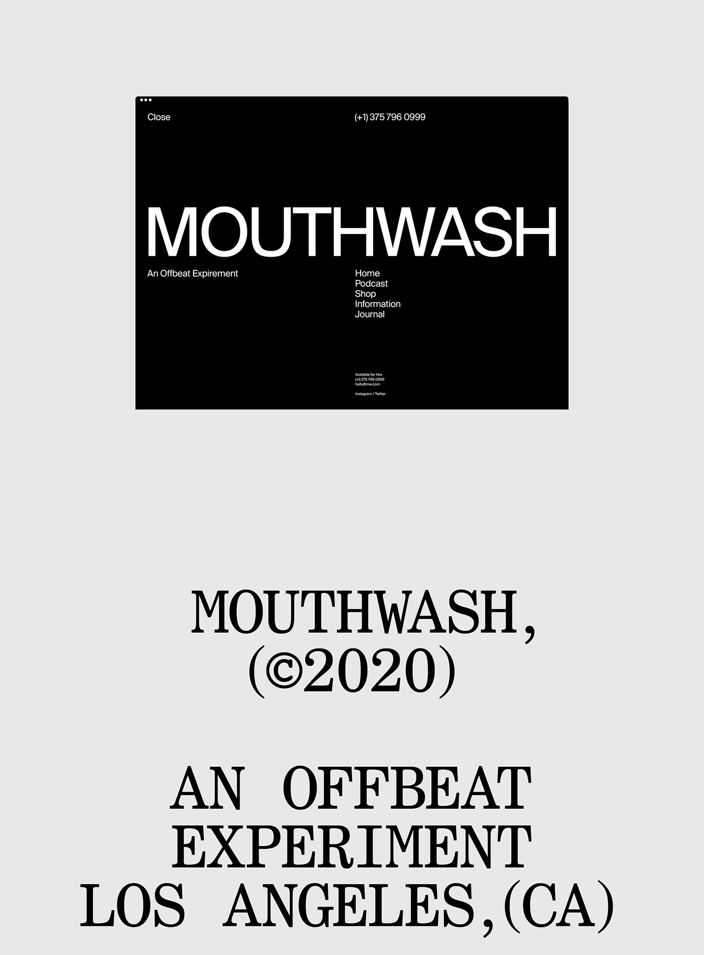 magazine podcast graphic design  print art direction  Lookbook e-commerce Website Mouthwash interactive