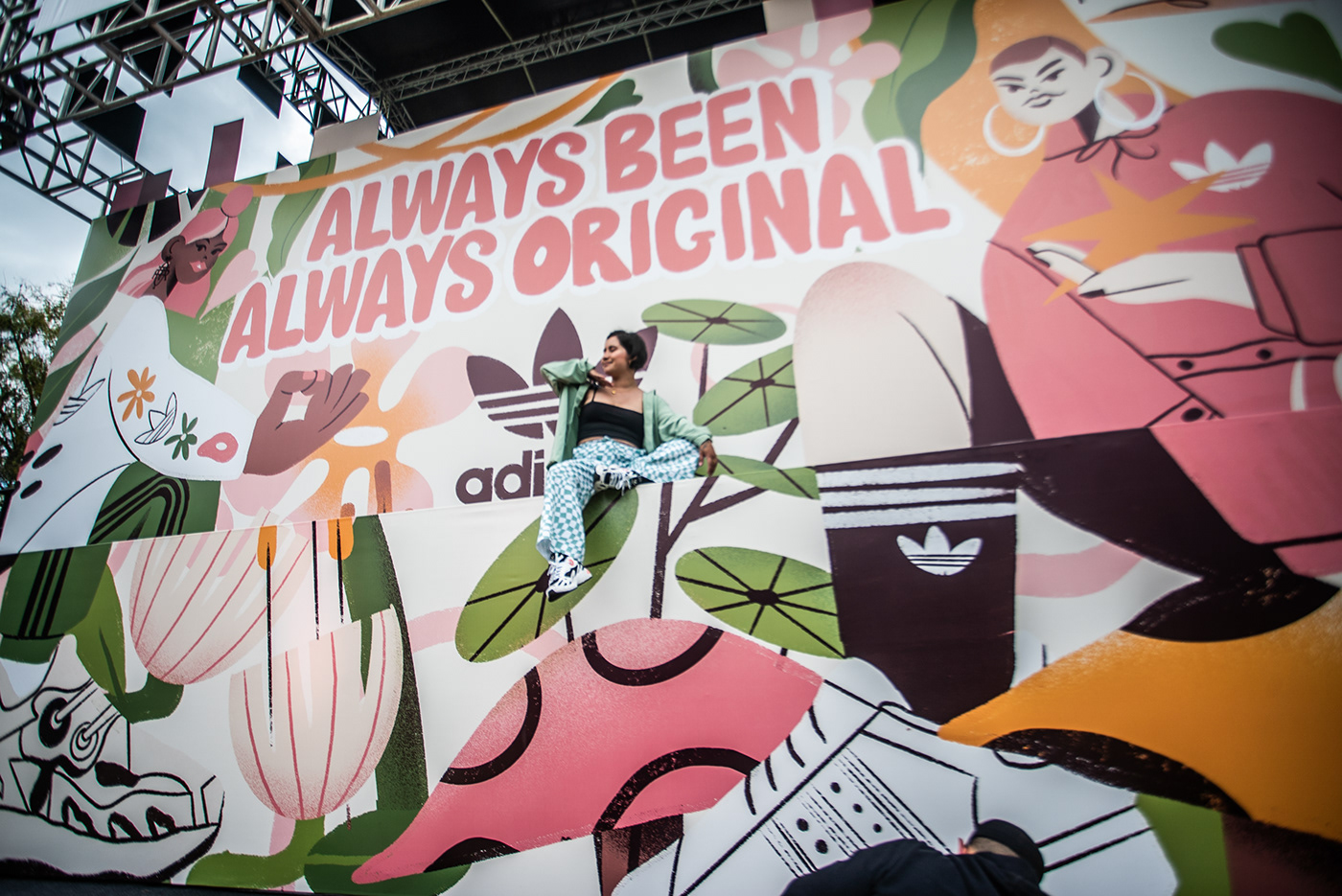 adidas adidas originals Fashion  festivalestereopicnic ilustracion mural art nobinary sneakerhead sneakers Street