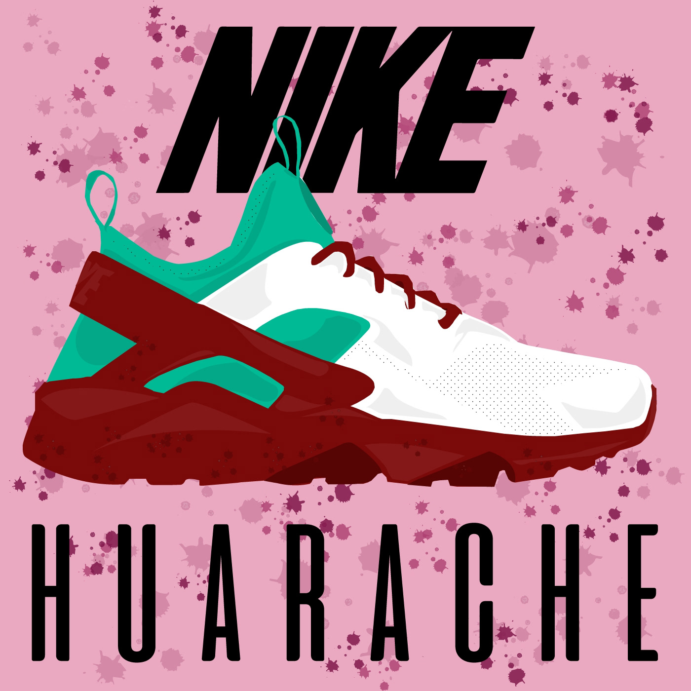 Nike huarache ilustracion