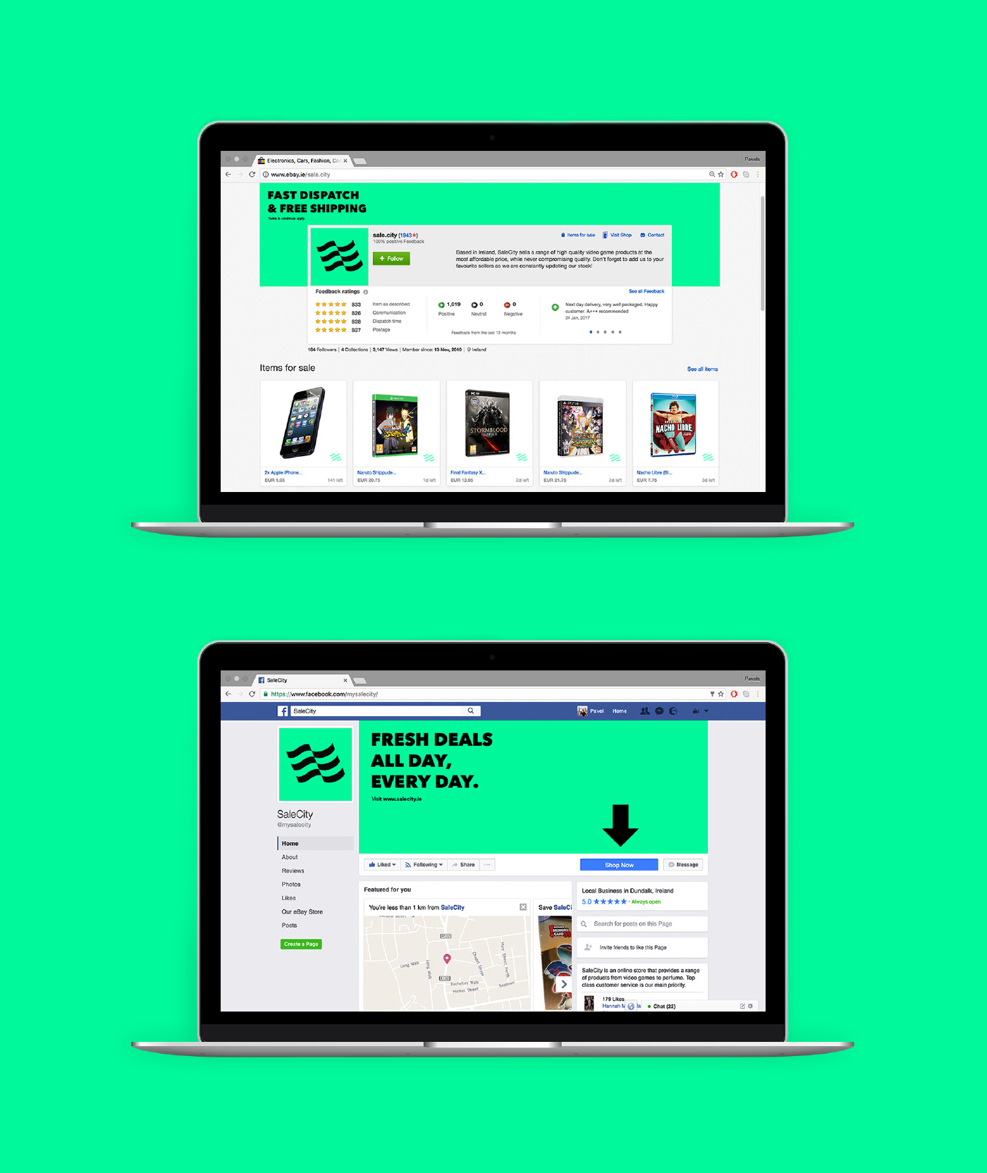 e-bay facebook flag green online shop icons avenir sale city