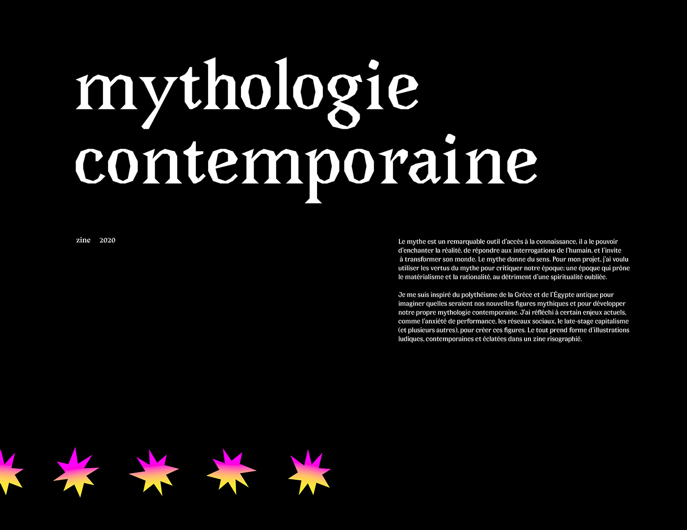 colorfull Flash ILLUSTRATION  magazine mythologie risograph Young Zine 