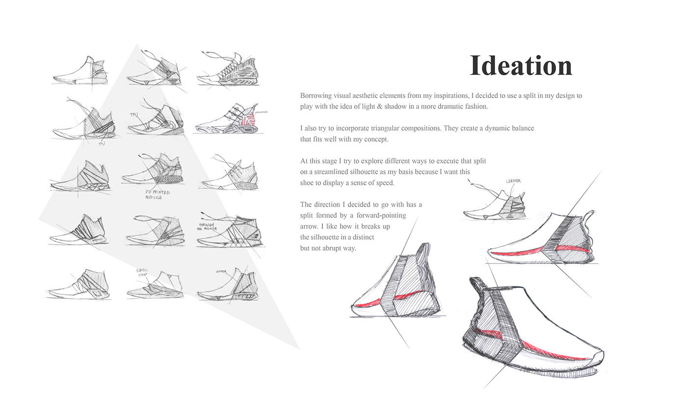 cad design footwear industrial design  rendering sketching sneaker