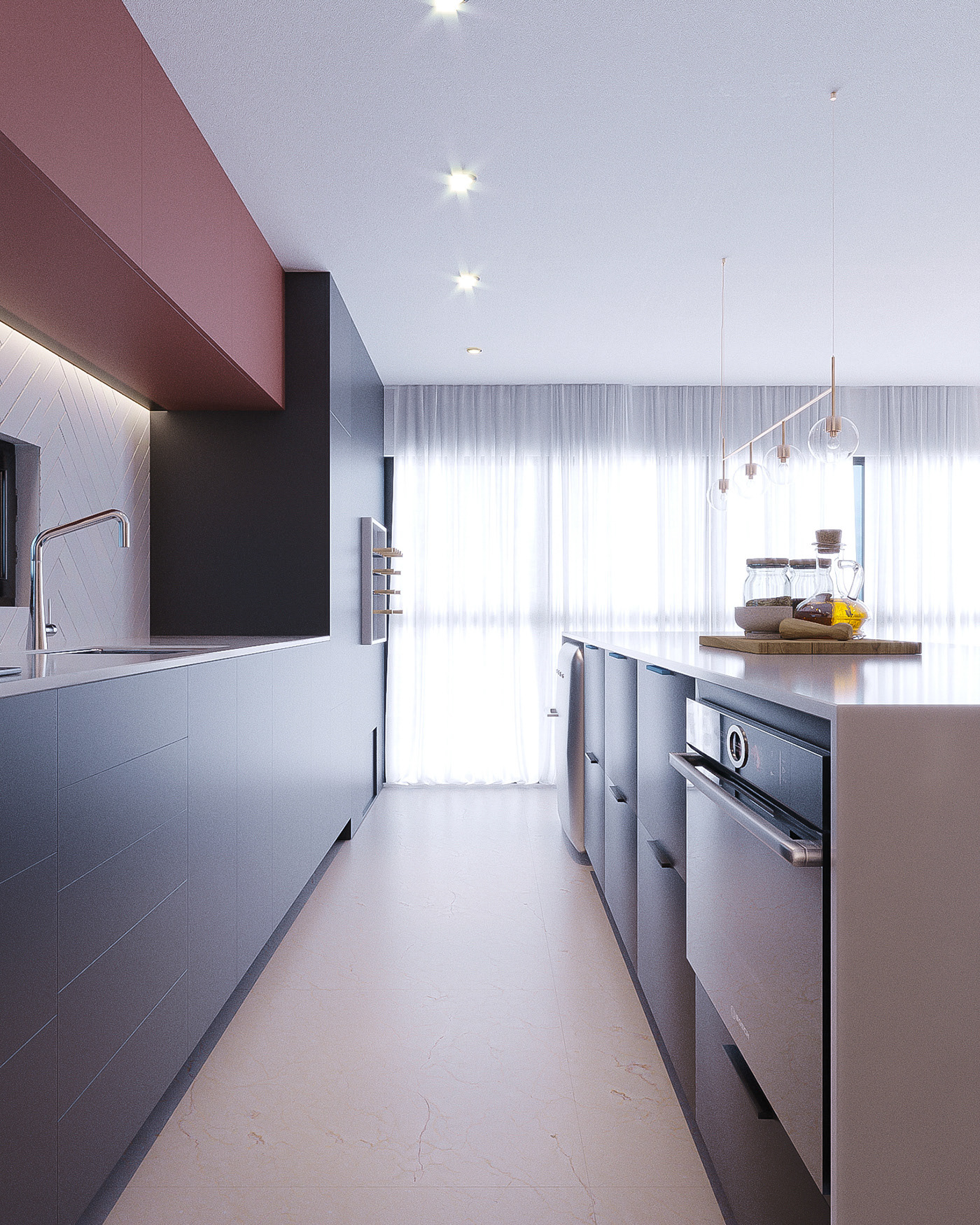 kitchen interior design  Interior design home design 3D Render rendering archviz visualization