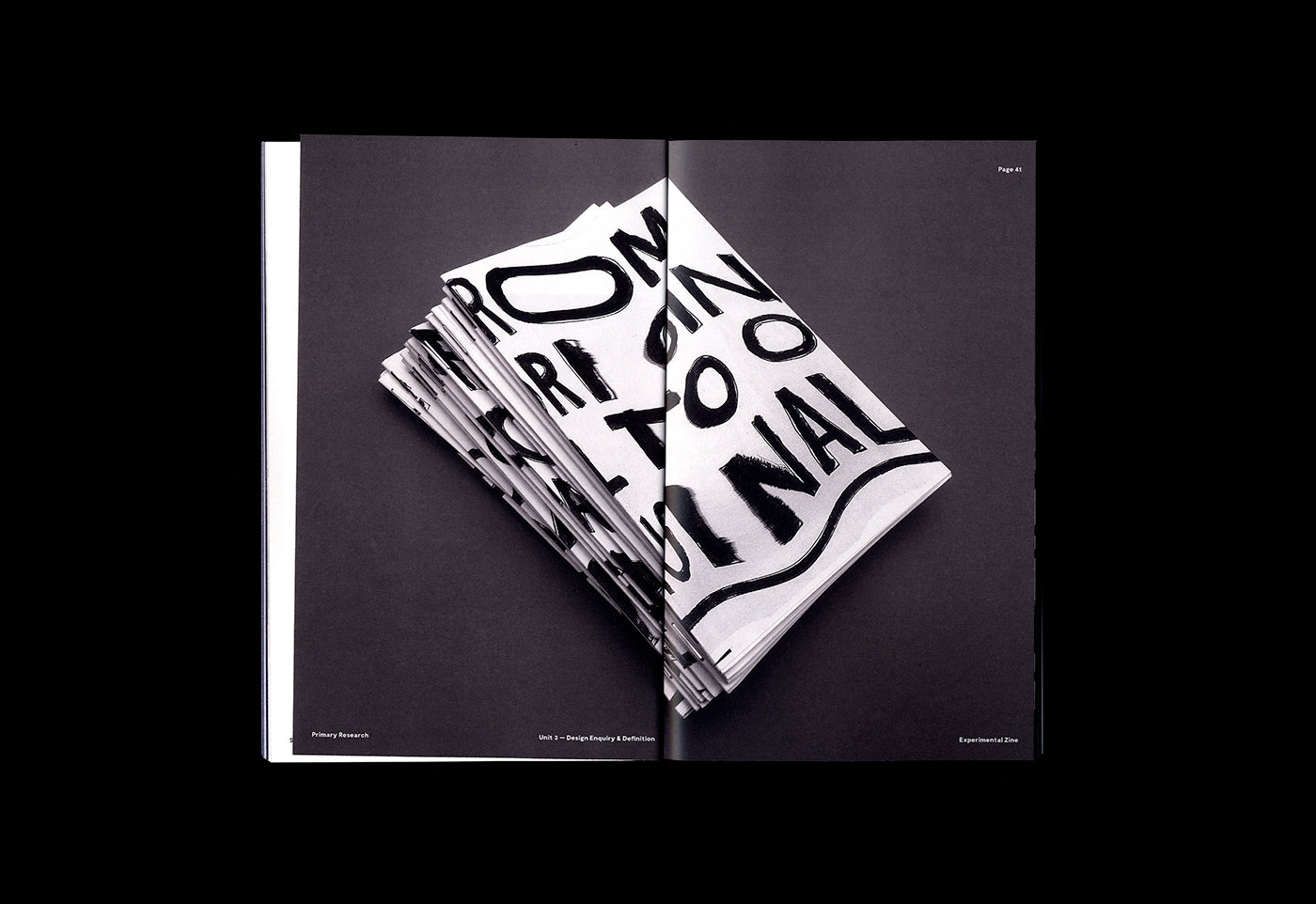 Layout poster book transparent print editorial binding stationary modular fold