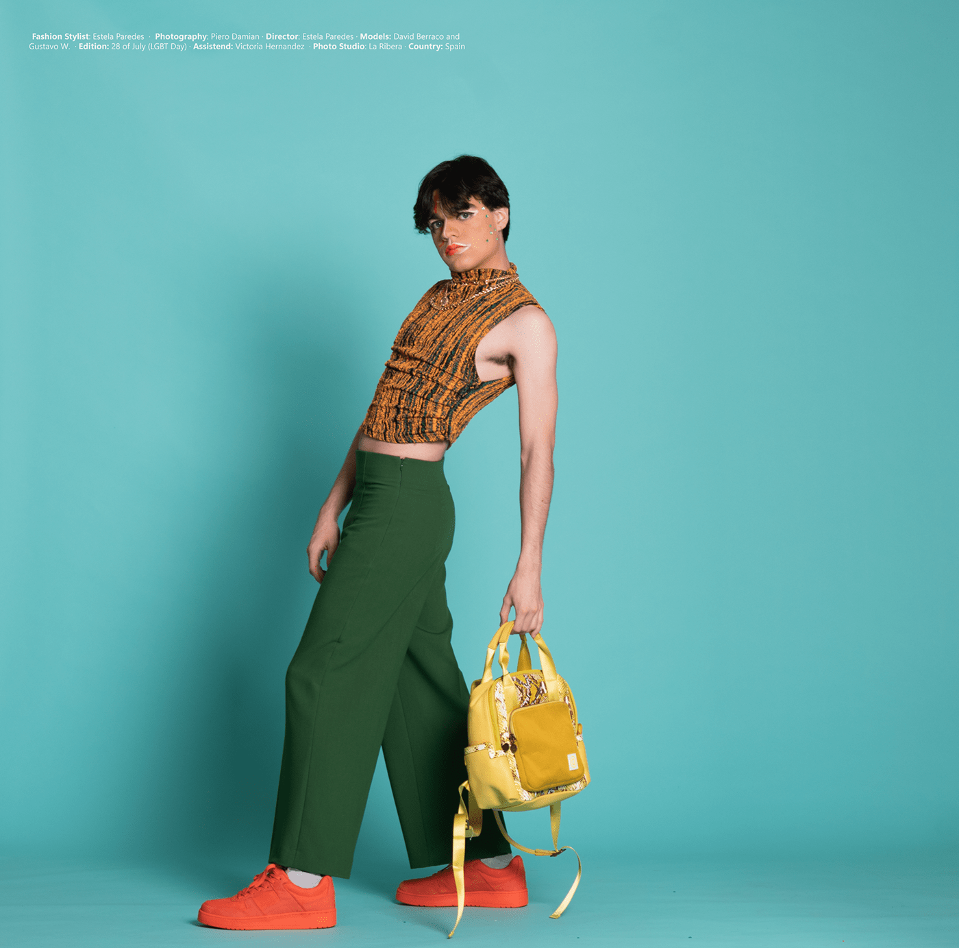 agender clothes Fashion  genderless model photographer shooting studio styling  LGBT