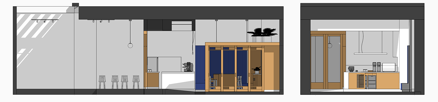3D 3dsmax archviz cafe CGI Coffee coffee shop corona interior design  restaurant