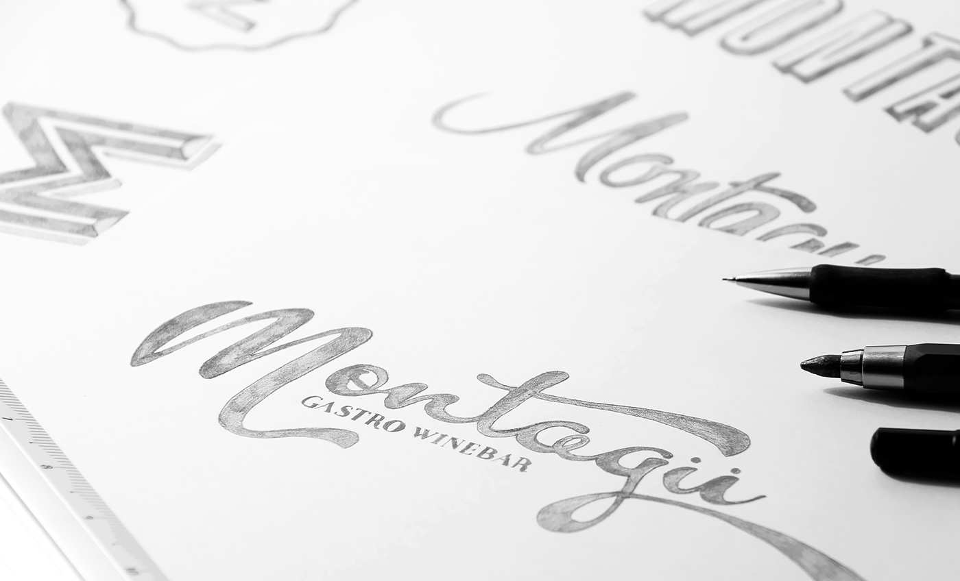 restaurant Webdesign lettering identity print gourmet type Culinary logo visual identity