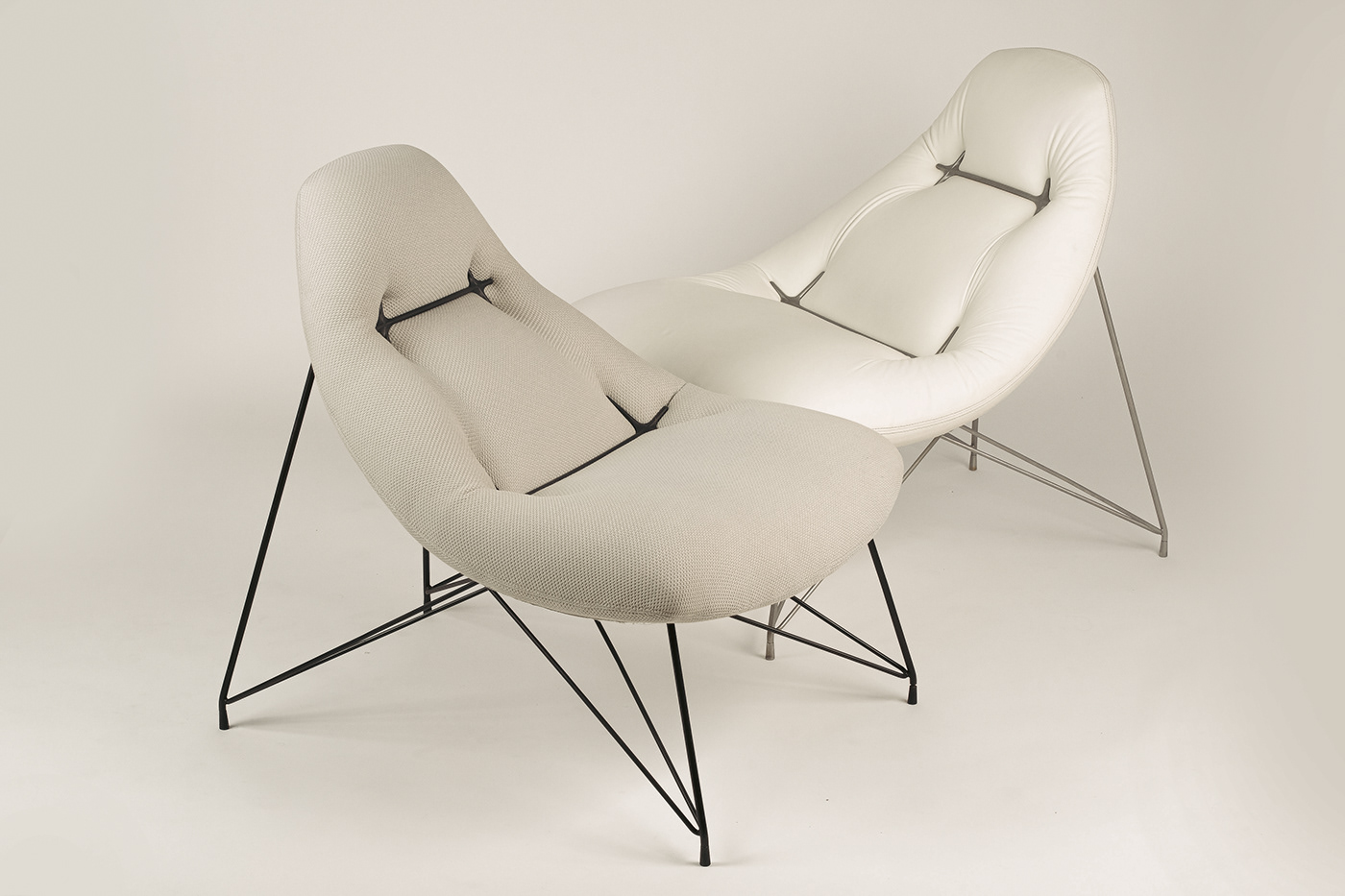 3d printed metal chair chair design furniture furniture design  Hungarian design product design  tufting upholstery