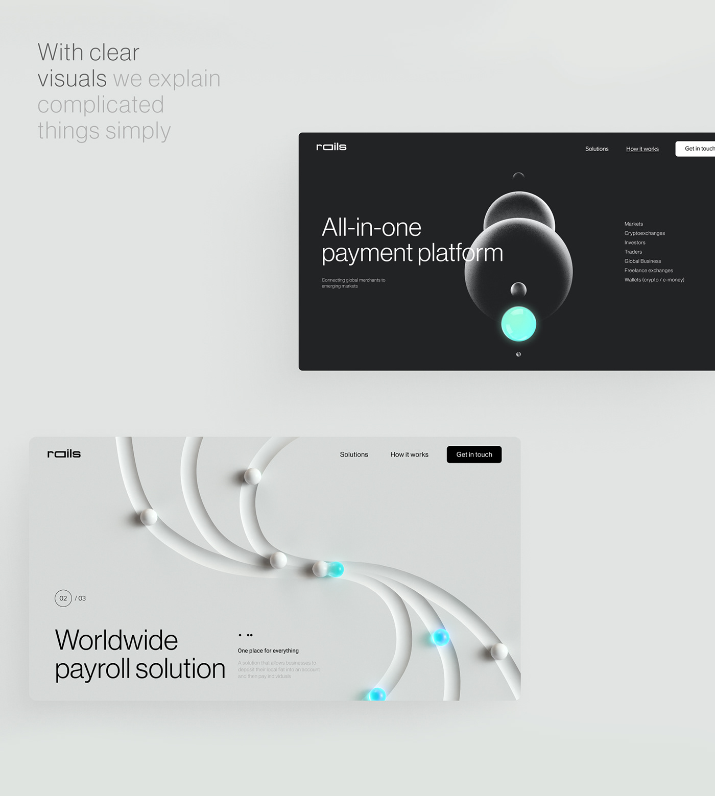 3D admin panel animation  branding  crypto graphics landing page Logo Design payments ux