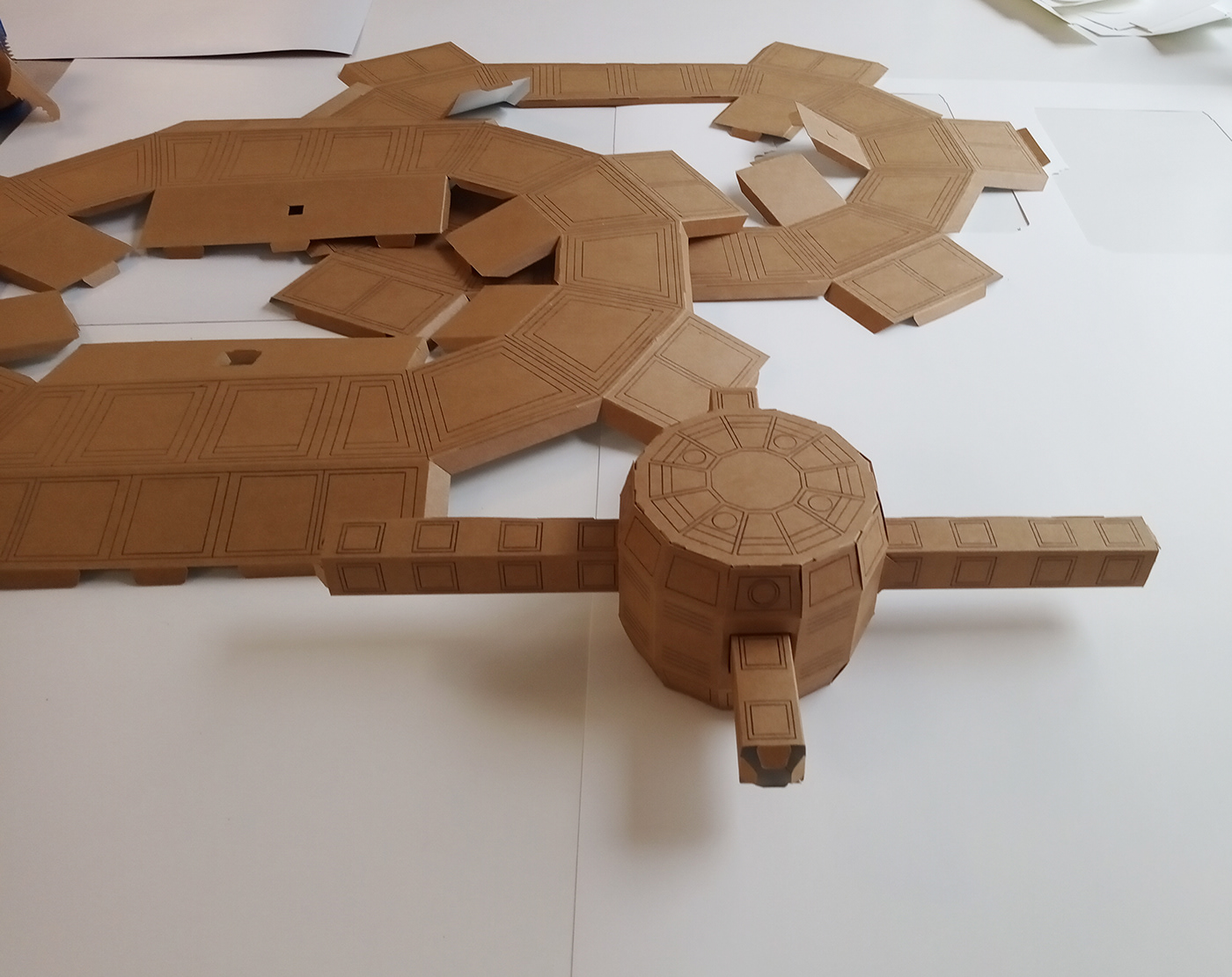 paperart papercraft papercut spaceship