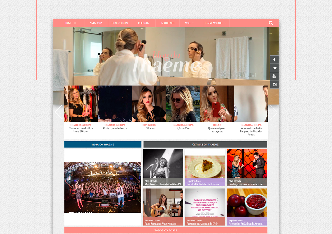 Layout Blog Website mobile Responsive site html5 css3