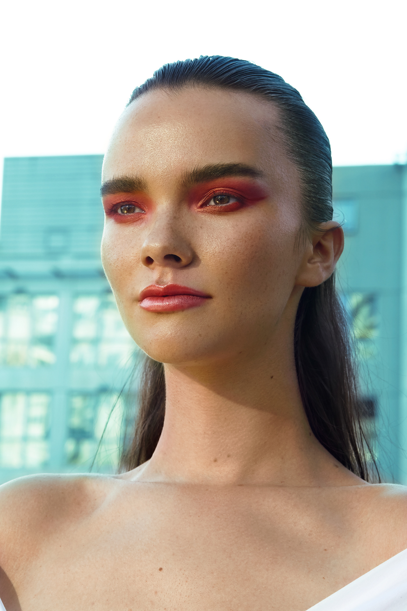 beauty editorial retouch highend magazine skin makeup Photography  summer light